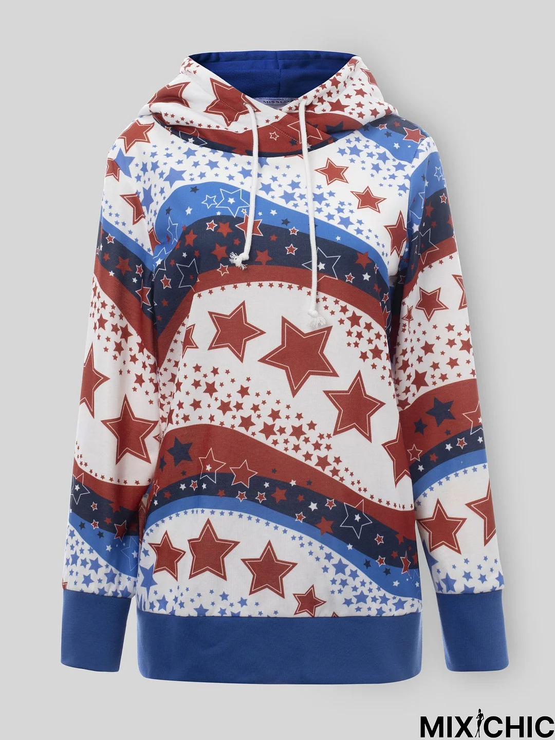 Hooded Casual Loose Star Hoodies & Sweatshirt