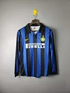 1998/1999 Retro Long Sleeve Internazionale Milan Home Football Jersey 1:1 Thai Quality perfectftball