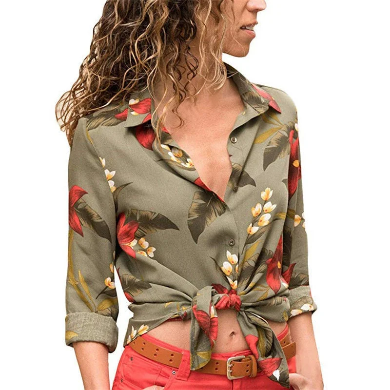 Woman Blouse Is Thin And Elegant Chiffon Shirt