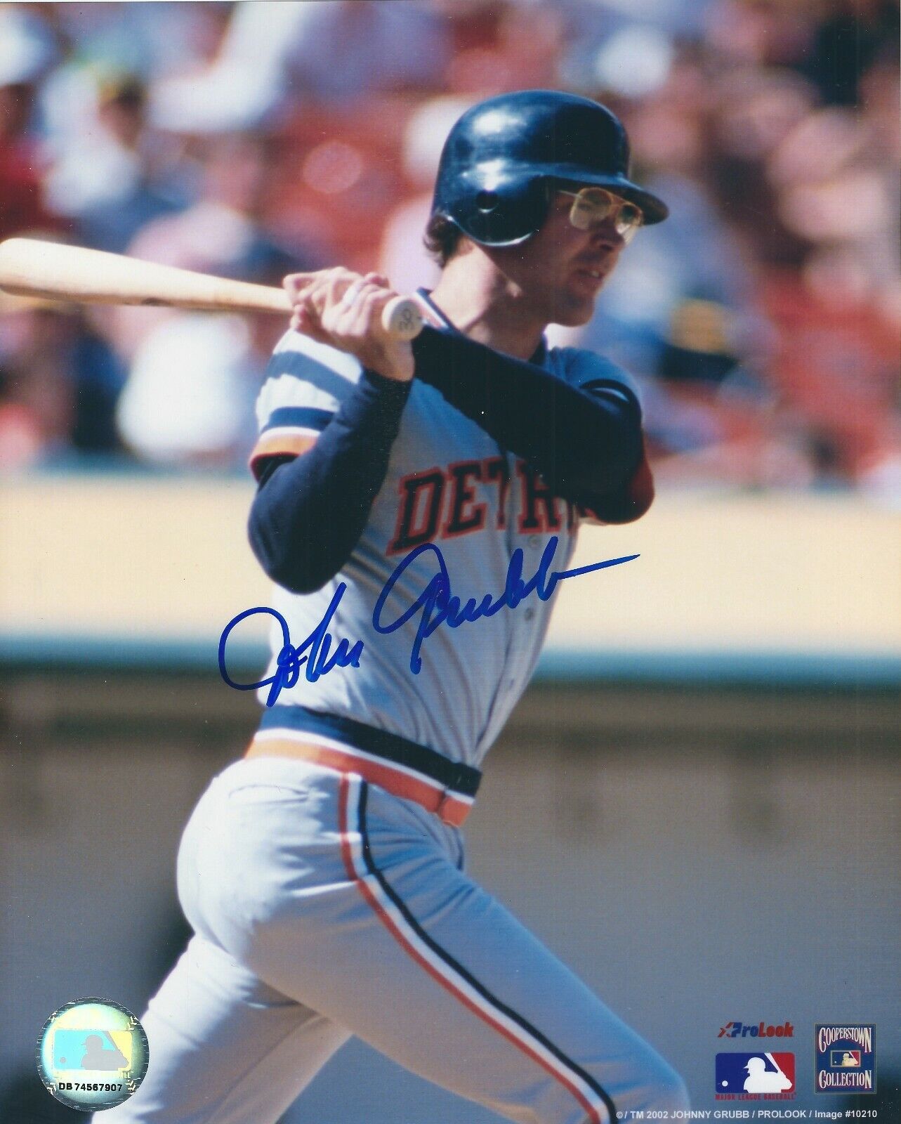 Autographed JOHN GRUBB Detroit Tigers 8x10 Photo Poster painting - COA