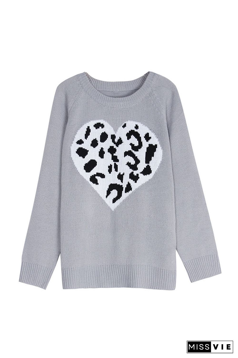 Casual Print Patchwork O Neck Tops Sweater(4 Colors)