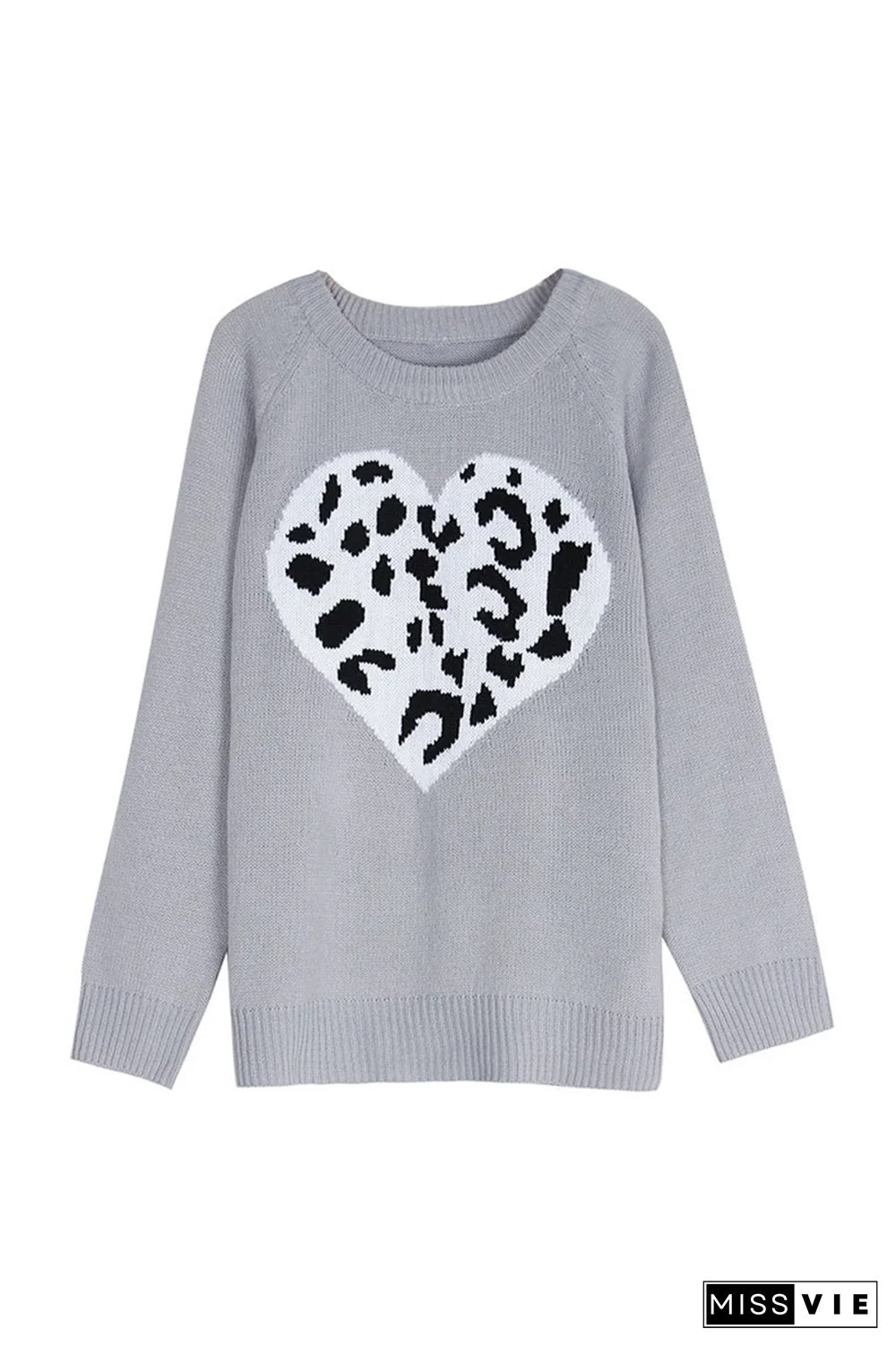 Casual Print Patchwork O Neck Tops Sweater(4 Colors)