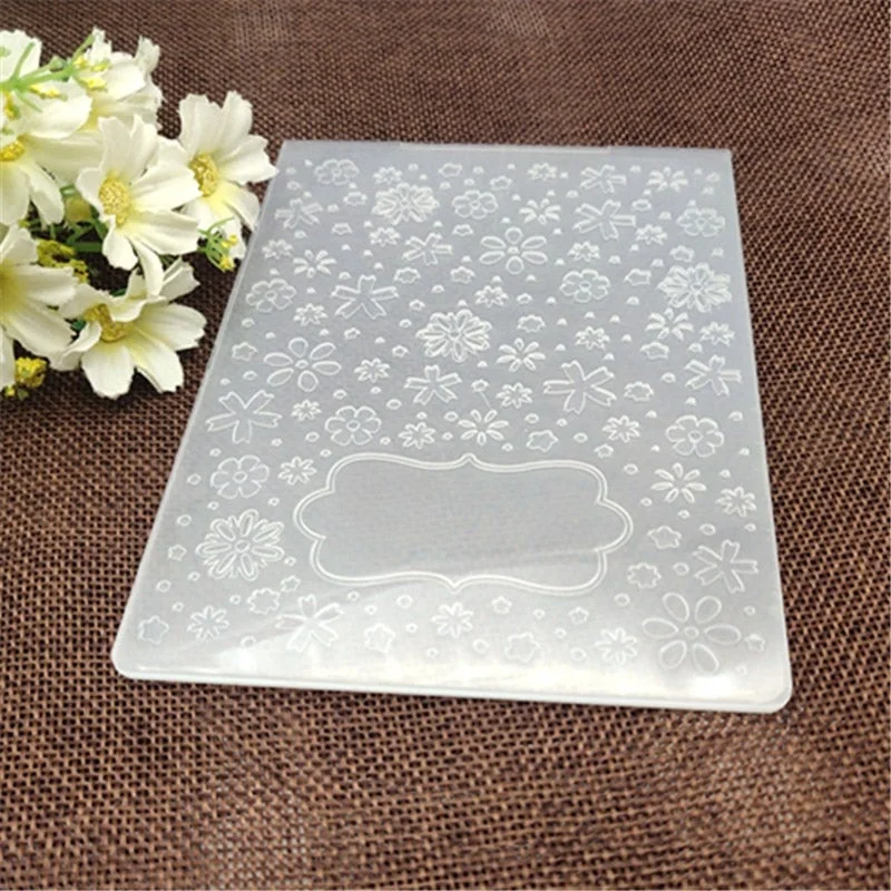 Snowflake message Flower print DIY Plastic Embossing Folders for DIY Scrapbooking Paper Craft/Card Making Decoration Supplies
