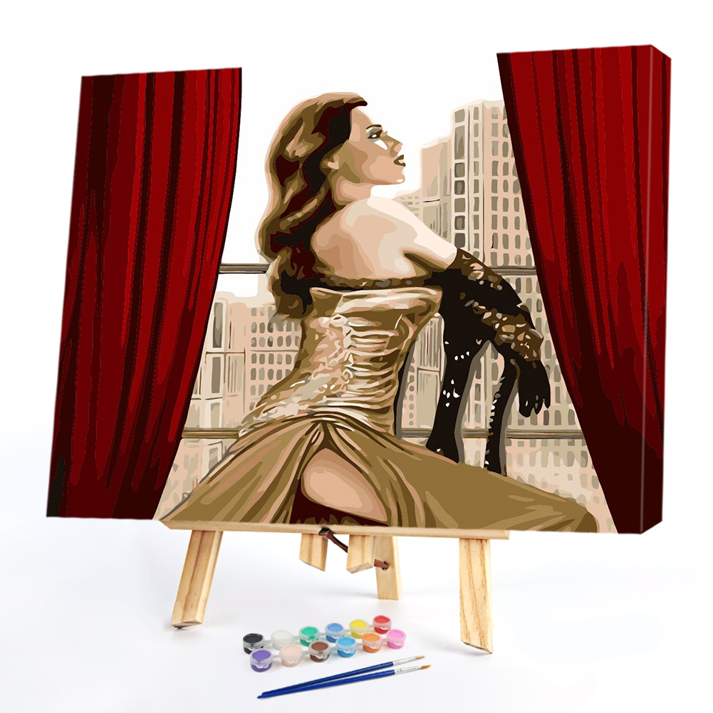 

40*50CM Paint By Numbers-Girl, 501 Original