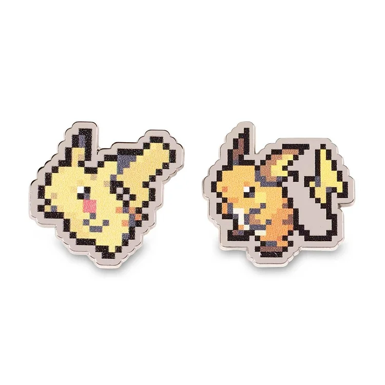 Pikachu & Raichu Pokémon Pixel Pins (2-Pack)