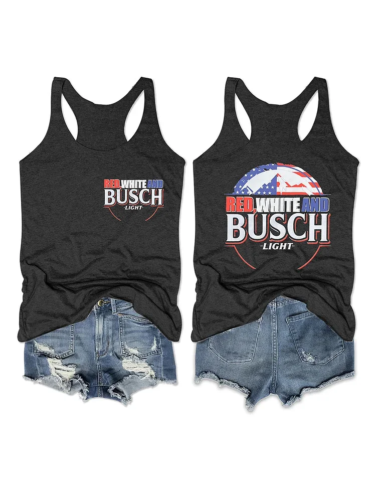 Red White and Busch Light Tank