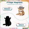 6Pcs Diamond Painting Western Kitten Fridge Magnet for DIY Art Crafts