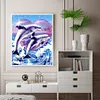 Diamond Painting -DIY Full Square Drill Dolphin（50x60cm）