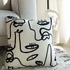 Floral Embroidery Canvas Home Living Creative Cushion Pillow Cover