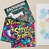 3PCS Graffiti Coloring Book Set Mindfulness Art Books for Adults 