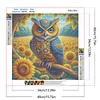 Diamond Painting-5D Full Round Drill Owl(40x40cm)