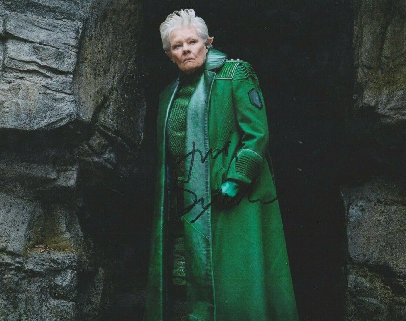 Dame Judi Dench **HAND SIGNED** 8x10 Photo Poster painting ~ AUTOGRAPHED ~ Artemis Fowl