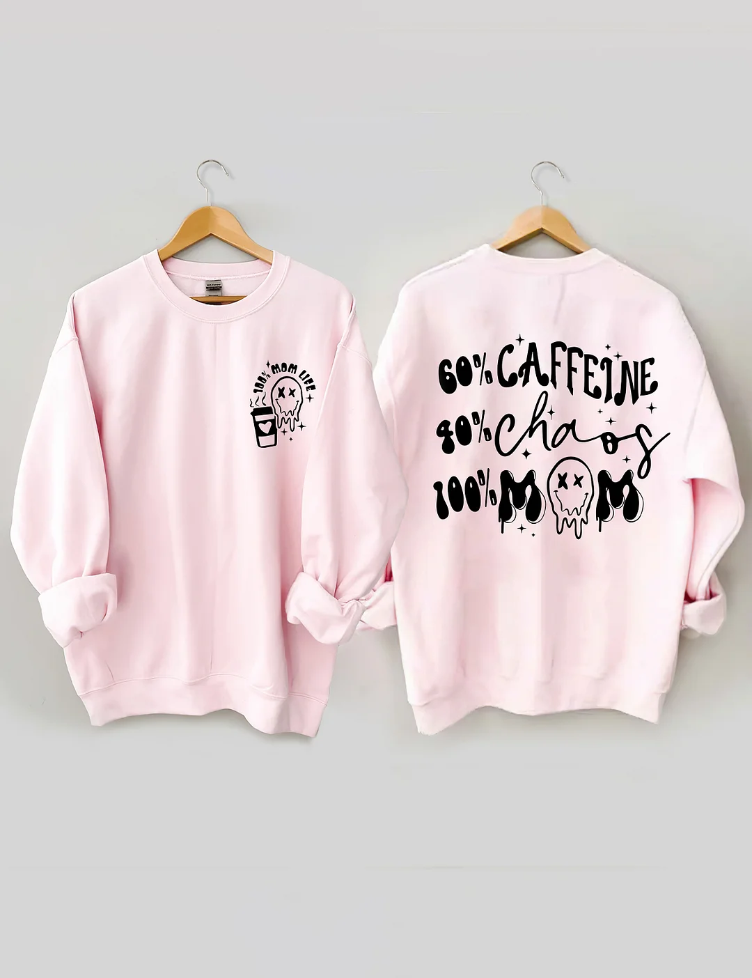 Caffeine And Chaos Mom Sweatshirt