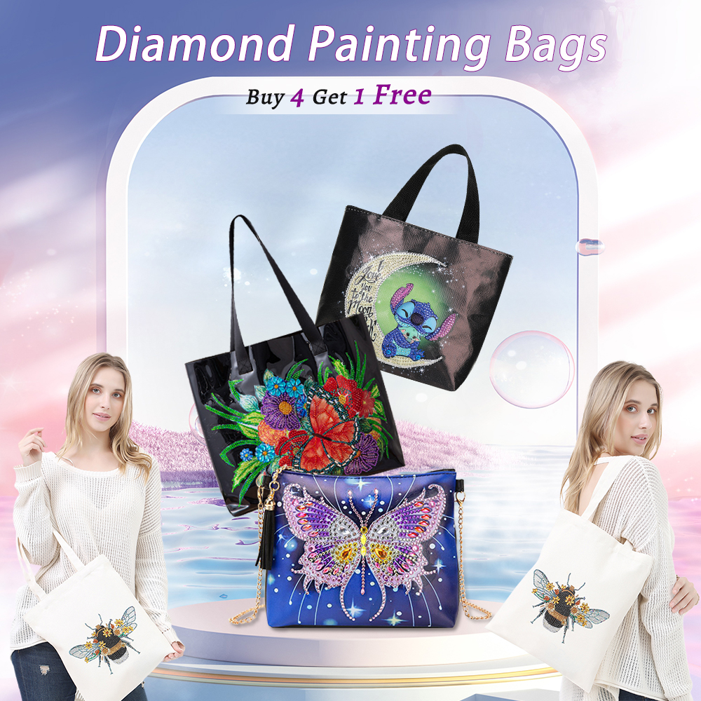 DIY Diamond Painting Oxford Handbag Eco-friendly Storage Bags