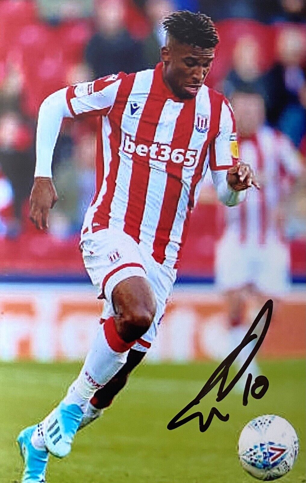 Tyrese Campbell Genuine Hand Signed Stoke City 6X4 Photo Poster painting