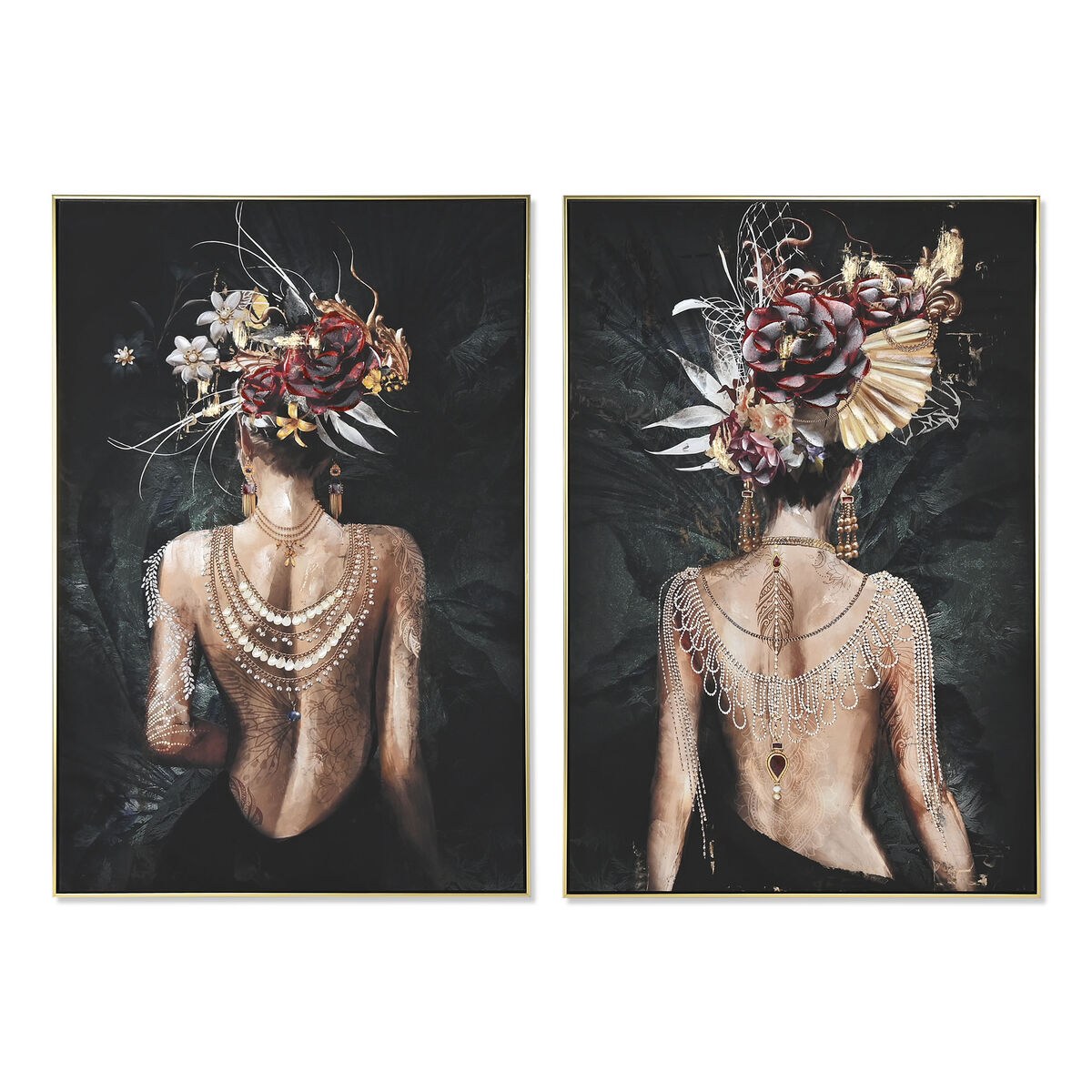 Canvas Home ESPRIT polystyrene Canvas 80 x 3,5 x 120 cm