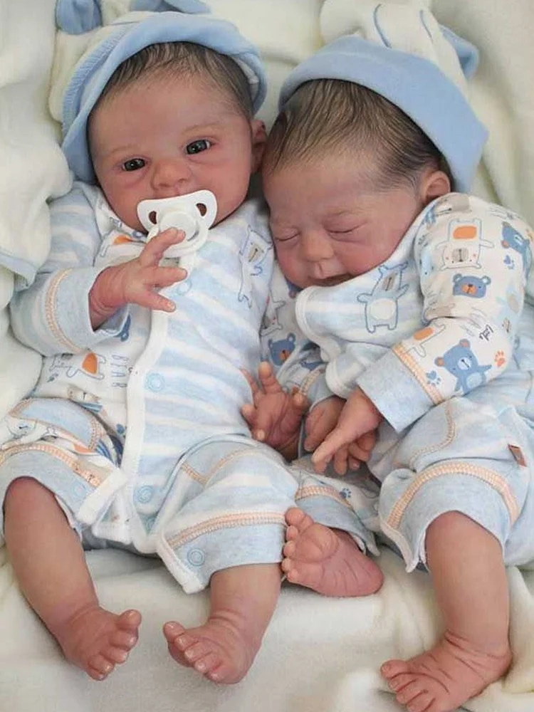 Reborn Baby Dolls Twins Aiden and Jayden