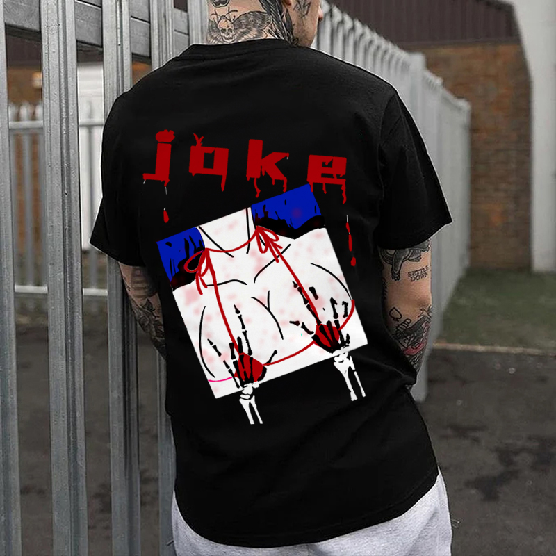 JOKE AND BIKINI LADY Graphic Print T-shirt