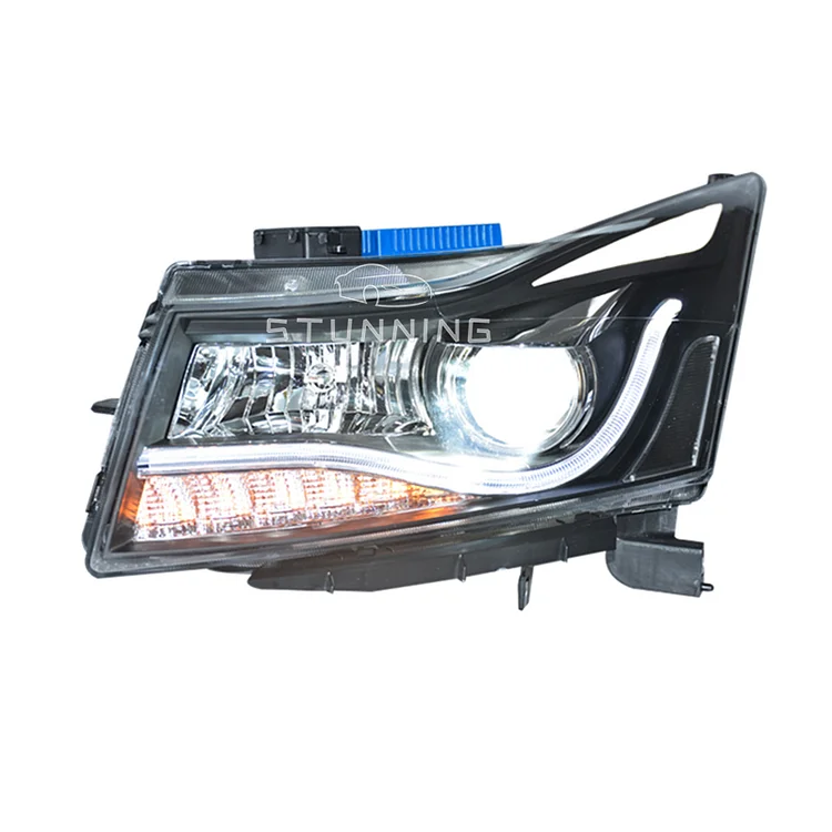 Upgrade LED dual optical lens headlamp headlight for Chevrolet Cruze 2009-2014 HID xenon head light head lamp plug and play ITN Auto