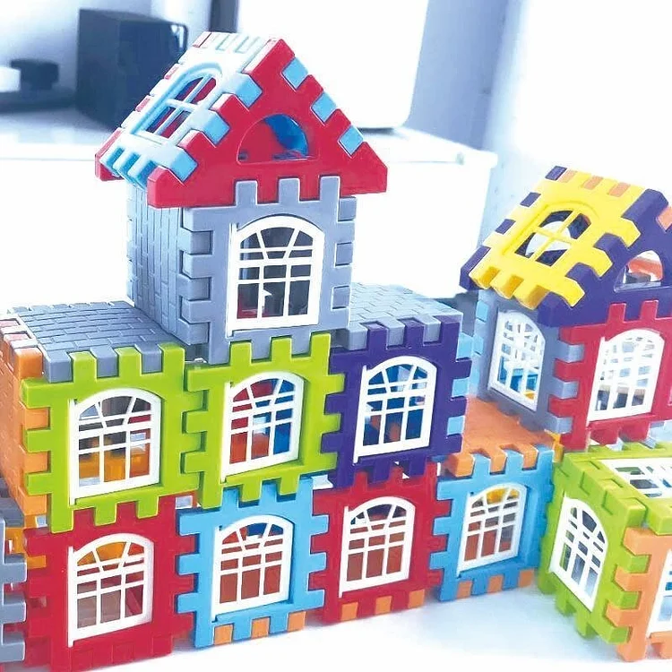 Large house building block assembly toy puzzle large particle block three-dimensional