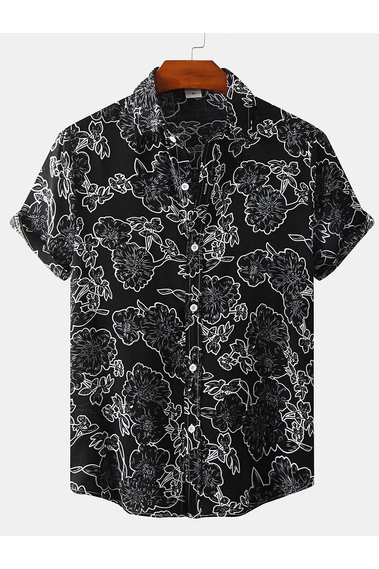 Casual Floral Print Loose Fit Shirt