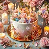 Diamond Painting-DIY Crystal Rhinestone Orange Cake(Box Packaging)