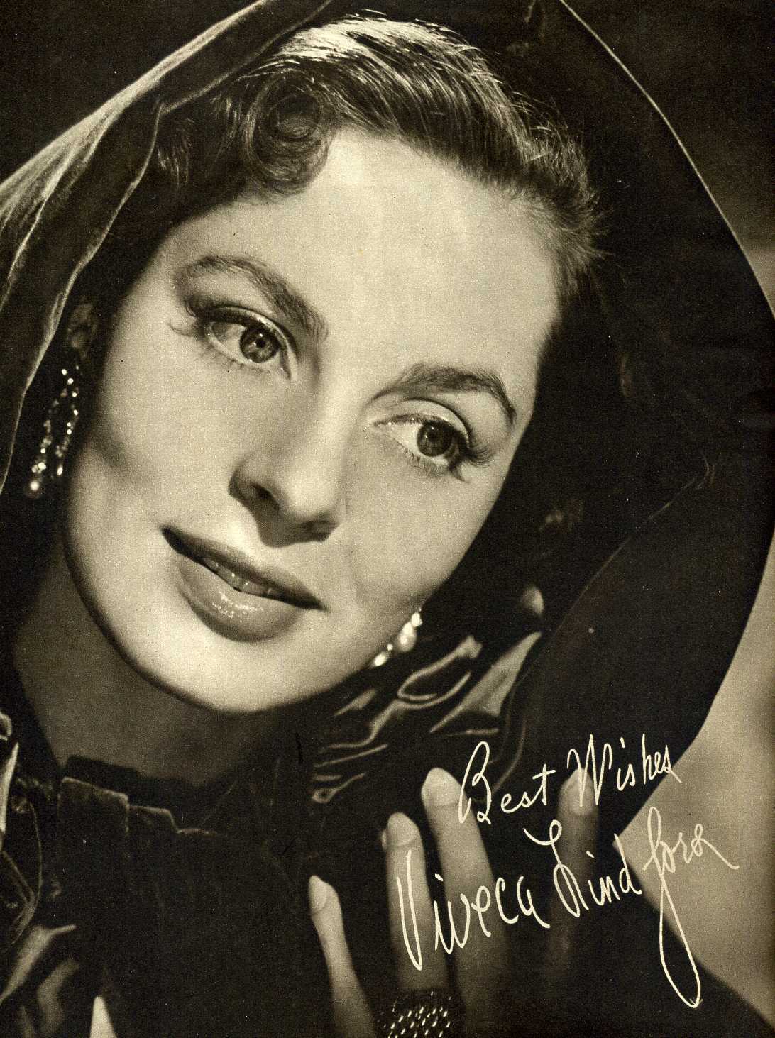 VIVECA LINDFORS Signed Photo Poster paintinggraph - Gorgeous Film Star Actress - preprint