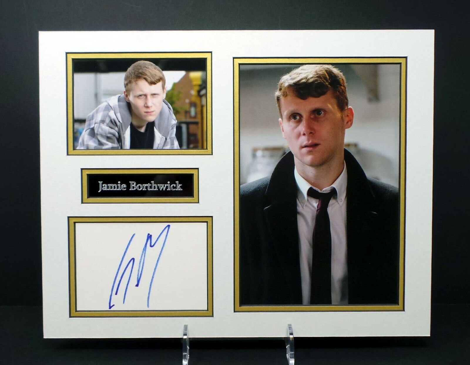 Jamie BORTHWICK Signed Mounted Photo Poster painting Display AFTAL RD COA Eastenders Jay BROWN