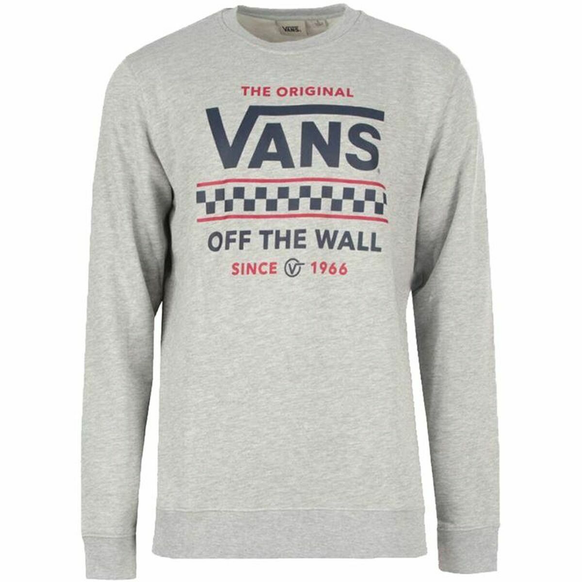 Men&rsquo;s Sweatshirt without Hood Vans Stackton Crew Grey - sale.kim -  endless selection of finest brands