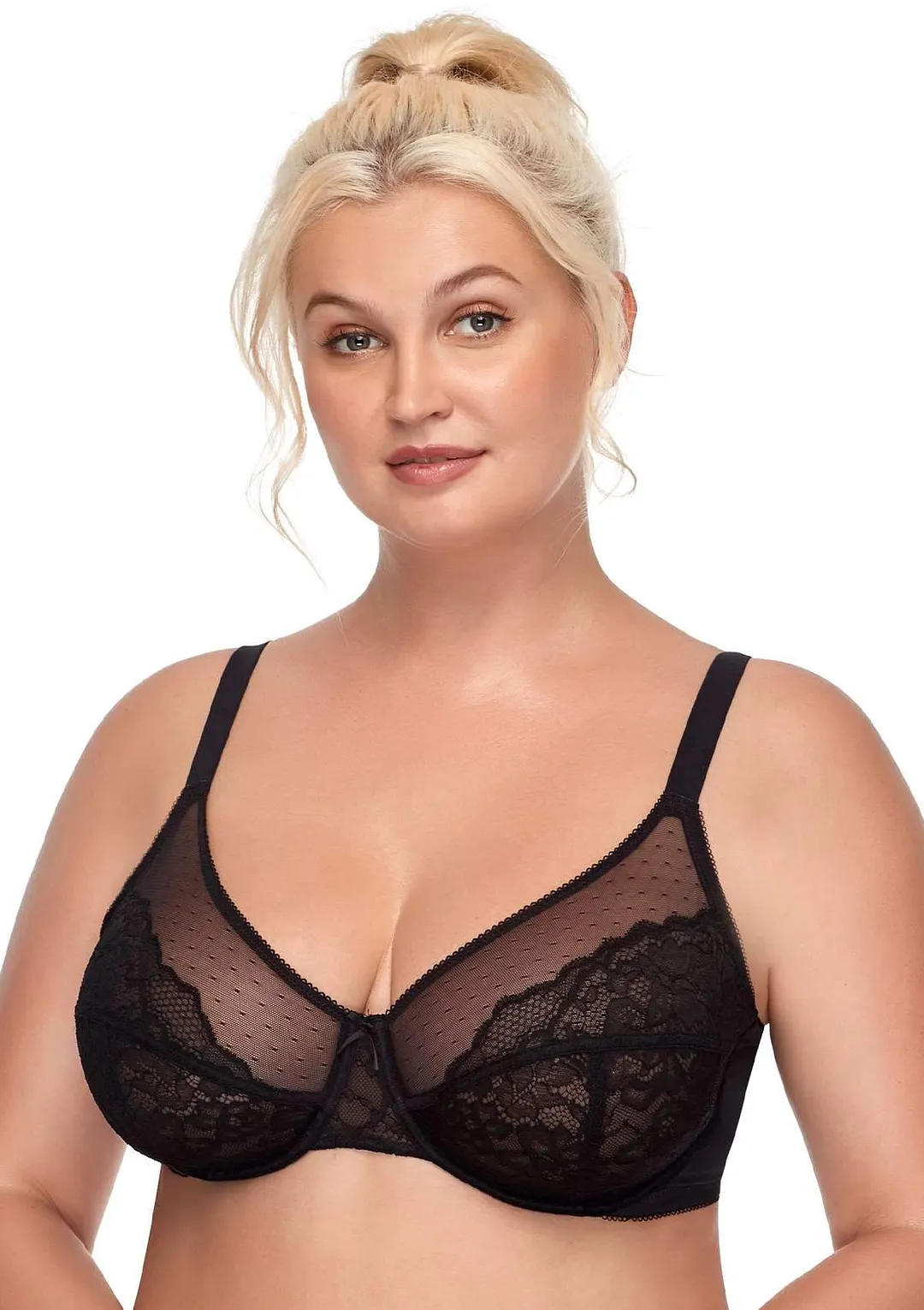 Enchante Unlined Non-padded Lace Underwire Bra