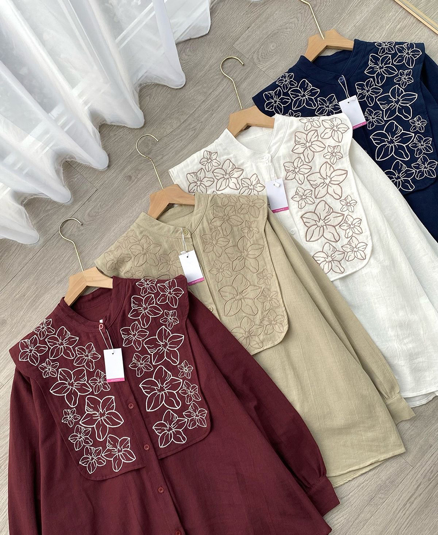 New Embroidery Cotton Woven Tunic for Women's Pack of 4