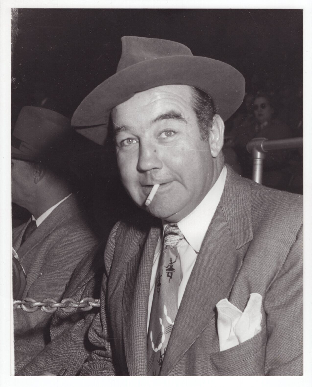 Broderick Crawford 1955 Photo Poster painting by Cuban Photo Poster paintingg Osvaldo Salas (Printed Later)