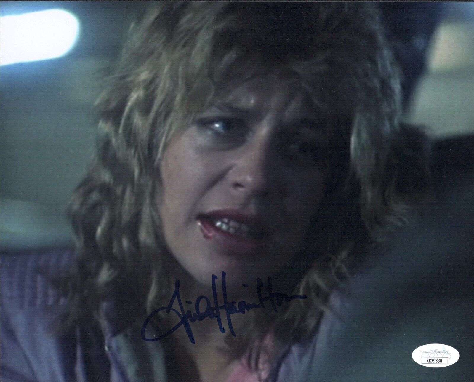 LINDA HAMILTON Signed 8x10 Photo Poster painting SARAH CONNOR TERMINATOR Autograph JSA COA Cert