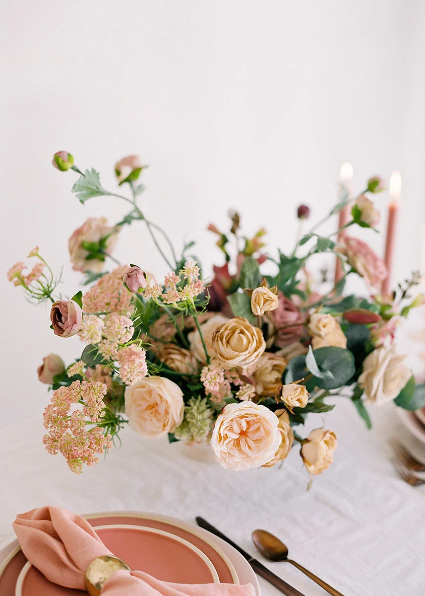 Faux Dill Wildflowers in Pink - 35"