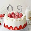 Reusable Numeral Birthday Candle Holder Set Number 0-9 for Party Anniversary