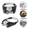 LED Light Headband Magnifier 1.5x 3x 8.5x 10x HD Magnifier Watch Repair Supplies
