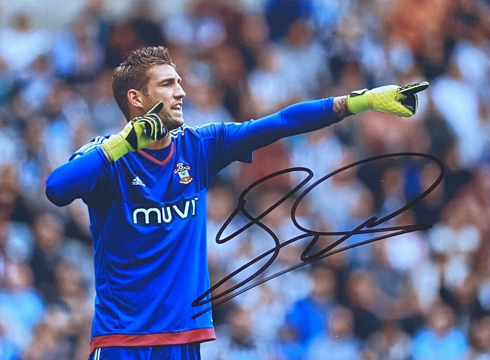 Maarten Stekelenburg Genuine Hand Signed Southampton 6X4 Photo Poster painting