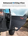KEMIMOTO Aluminum Half Door Compatible with Polaris Ranger XP 1000 2018-2025, Ranger 1000 2020-2025, Lower Door Panels with PC Window to Expand Visibility