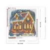 (50*50cm)Christmas House - Full Round Drill Diamond Painting