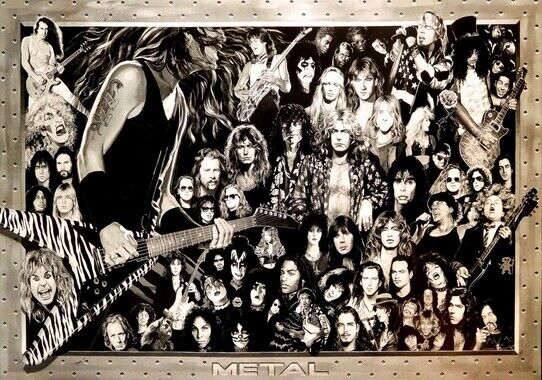 HEAVY METAL MUSIC POSTER - Photo Poster painting QUALITY INSERT -  POST!