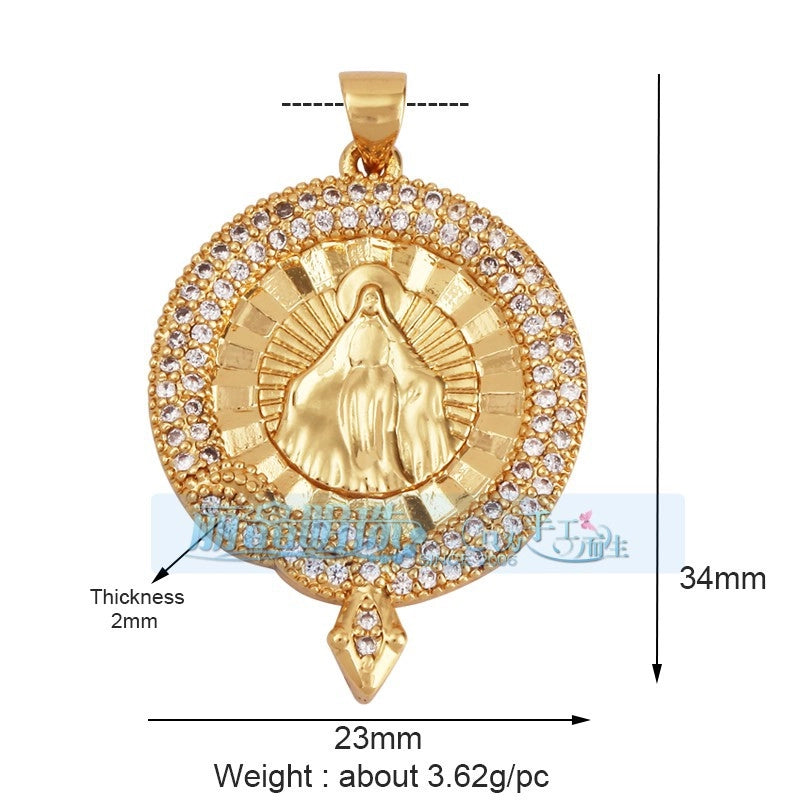 1 Piece 17*24mm 20 * 23mm Copper Human Pendant Jewelry Accessories