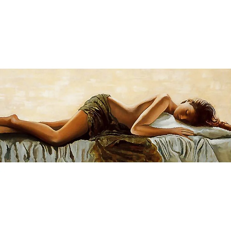 40*30CM Diamond Painting Sleeping Woman