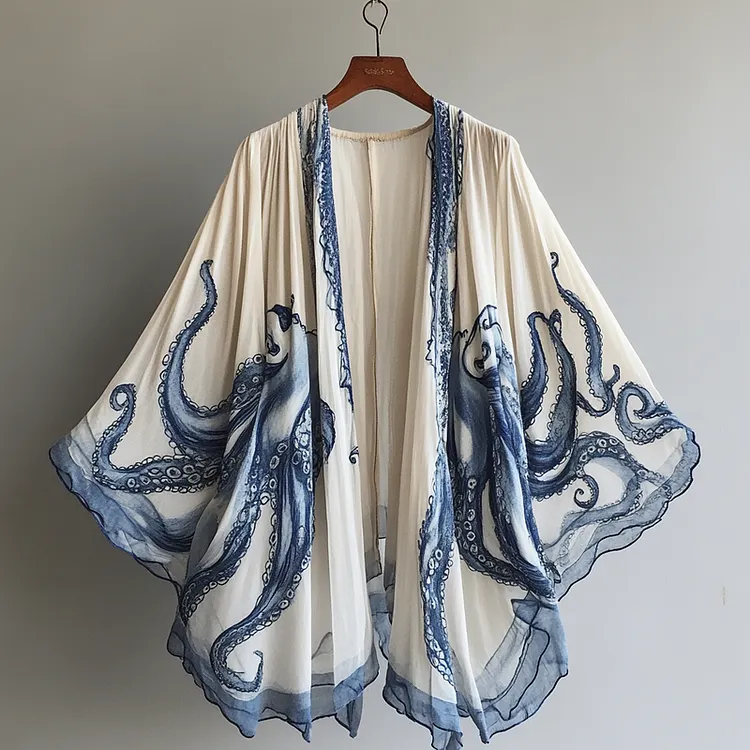 Summer original design elegant handmade animal theme cardigan4a67