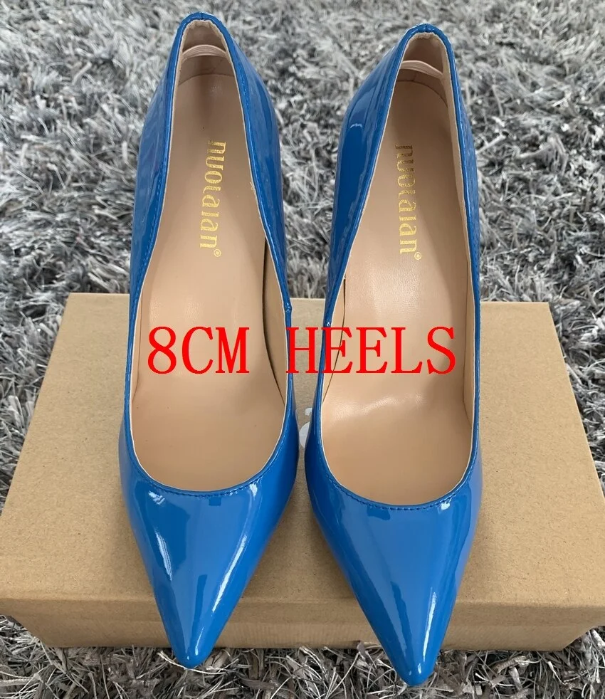 Autums Spring 2019 New Women Pumps Patent Leather Ladies Sexy Wedding High Heel Shoes Woman Party Wedding Pumps