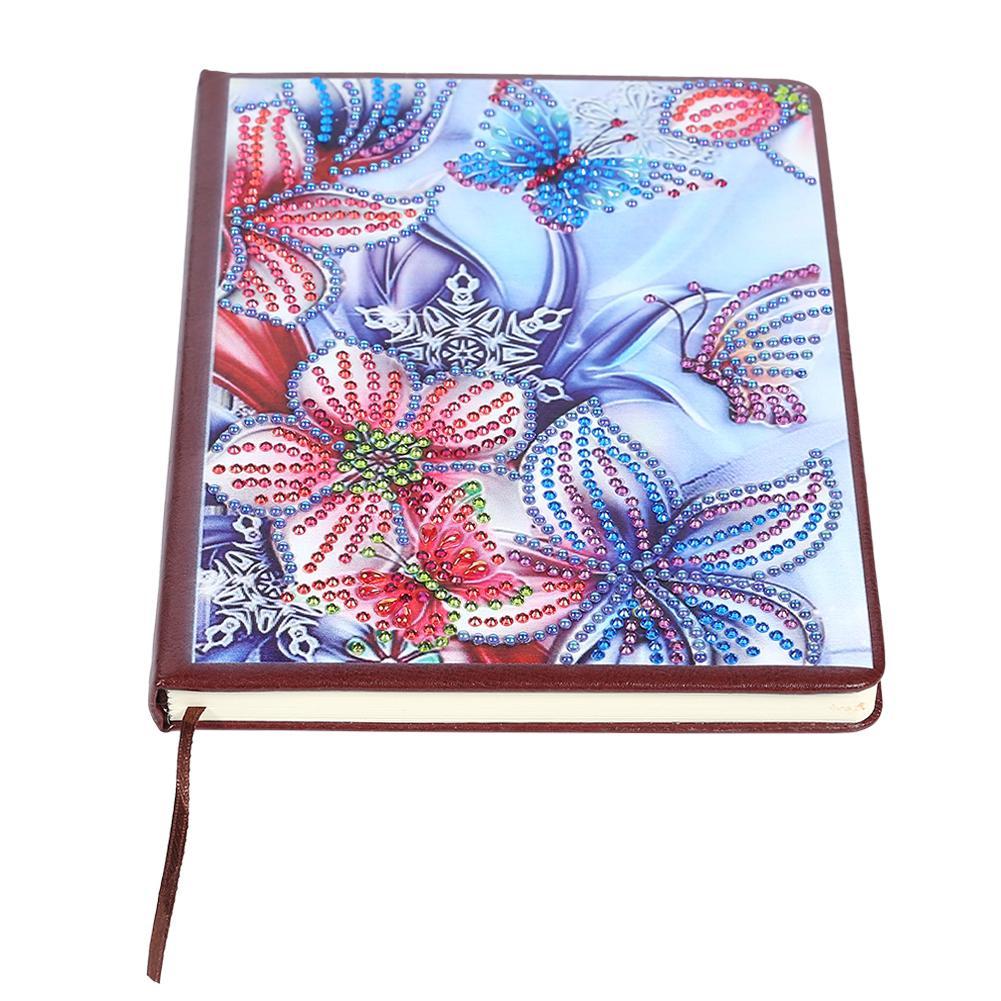 

Flower-DIY Creative Diamond 100 Pages Notebook, 501 Original