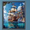 (US Local)Paint By Numbers Kit On Canvas DIY Oil Art Sailboat Picture Home Decor40x50cm