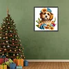 Diamond Painting -5D Full Round Drill Flower Cluster Dog