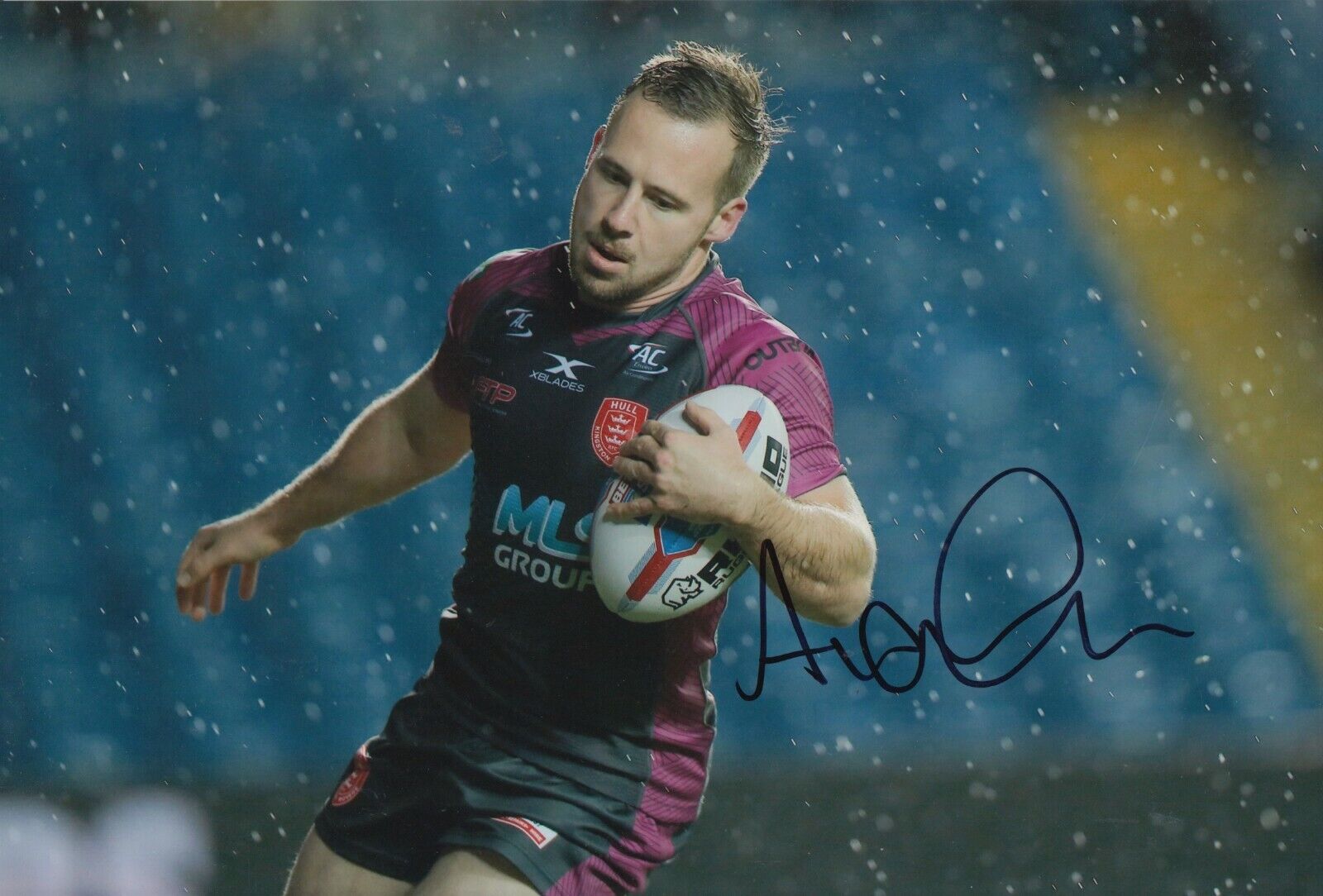 Adam Quinlan Hand Signed 12x8 Photo Poster painting - Hull KR Autograph.