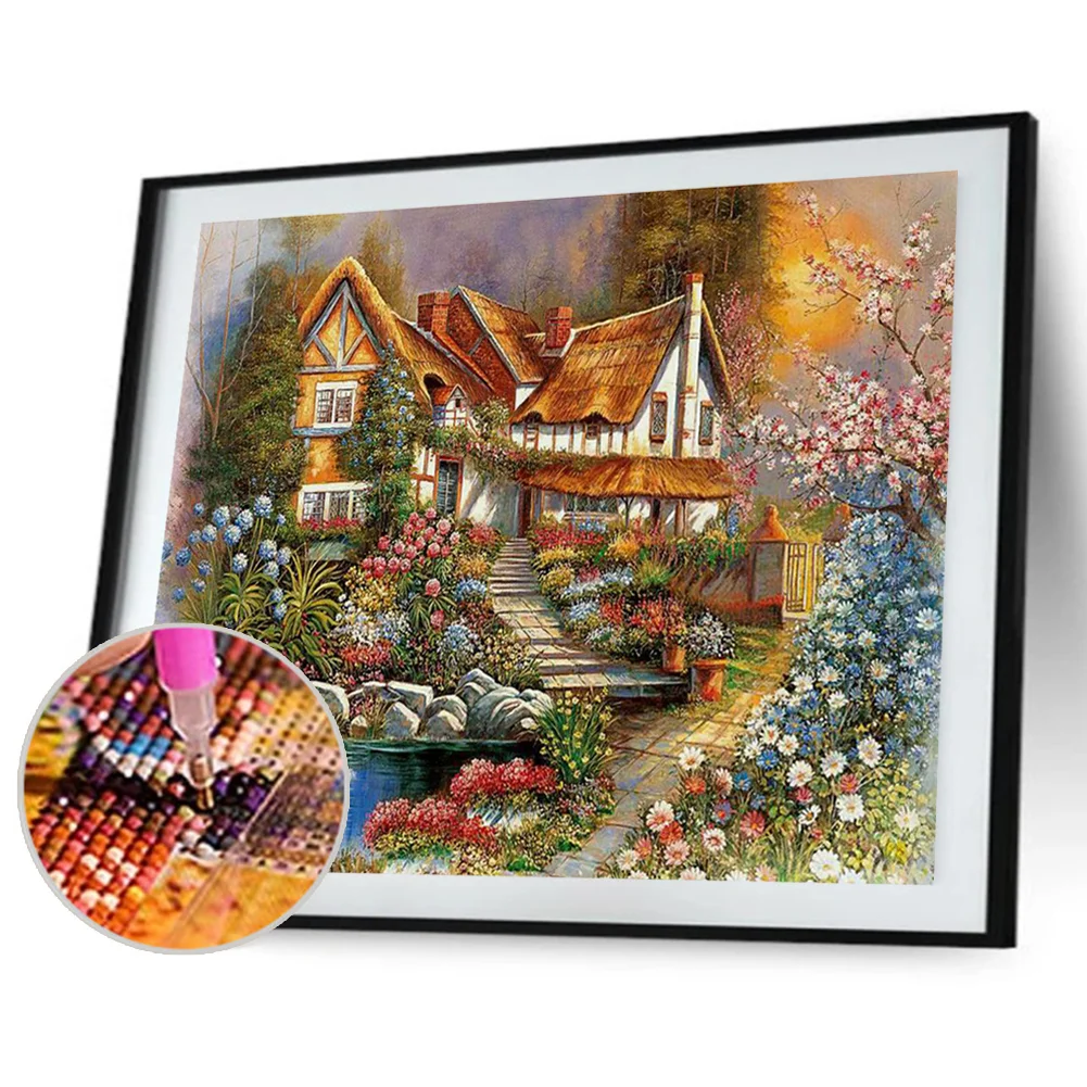 Diamond Painting - Full Round Drill - House