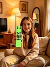 For TCL RC923A FMB1 / RC813A FMB1 Silicone Protective Cases with Lanyard TV Remote Protective Cover Shockproof&Dustproof 360 Protection Remotes Covers for Preventing Remote Control Loss